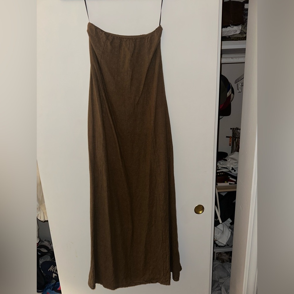 WeWoreWhat Brown Maxi Dress